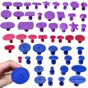 52pcs Glue Pulling Tabs Kit,Paintless Dent Removal Kit,Dent Puller Glue Tabs,Suitable for Small Dents,Dings,Hail Damage and More for Car Body Dent Repair