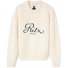 FRAME Ritz سترة كشمير للجنسين، كريمي، أوف وايت، جرافيك، L in Kuwait