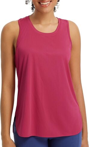 BALEAF Womens Workout Tops Cross Open Back Tank Tops Racerback Sleeveless Tennis Yoga Athletic Running Gym UPF 50+ in Saudi Arabia