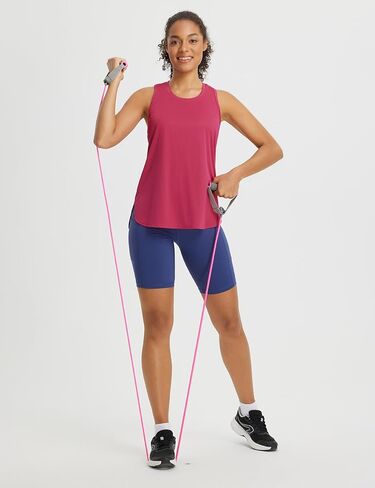 BALEAF Womens Workout Tops Cross Open Back Tank Tops Racerback Sleeveless Tennis Yoga Athletic Running Gym UPF 50+ in Saudi Arabia