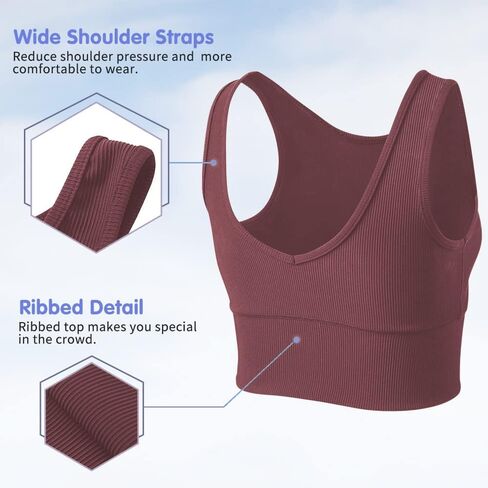 Workout Crop Tank Tops for Women Solid Comfort Sleeveless Shirts for Casual Sports Fitness Yoga Reversible Ribbed Tops in Kuwait