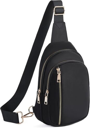 CHOLISS Large Sling Bag for Women and Men, Anti Theft Crossbody Bags with Extended Strap, Nylon Travel Crossbody Fanny Packs in Kuwait