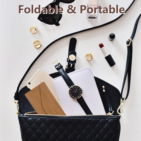 Glasses Cases, Eyeglasses Case Hard Shell For Men Women, PU Folding Glasses Sunglasses Case Portable With Clean Cloth in Saudi Arabia