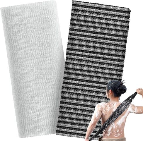 3 Pieces Exfoliating Washcloth Towel African Net Sponge Japanese Washcloth Exfoliating Sponge Loofah Exfoliating Body for Body Exfoliation(Pink,Blue,Green) in Saudi Arabia