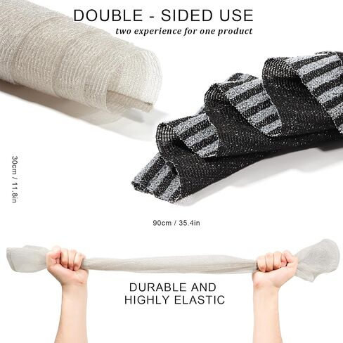 3 Pieces Exfoliating Washcloth Towel African Net Sponge Japanese Washcloth Exfoliating Sponge Loofah Exfoliating Body for Body Exfoliation(Pink,Blue,Green) in Saudi Arabia