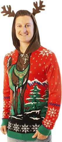 Ugly Christmas Party Classic Knitted Ugly Christmas Sweater for Men & Women Hoodie in Saudi Arabia