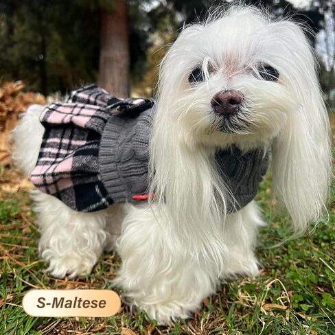 KYEESE Dog Sweater Dress for Medium Large Dogs Turtleneck Thick Knit in Kuwait
