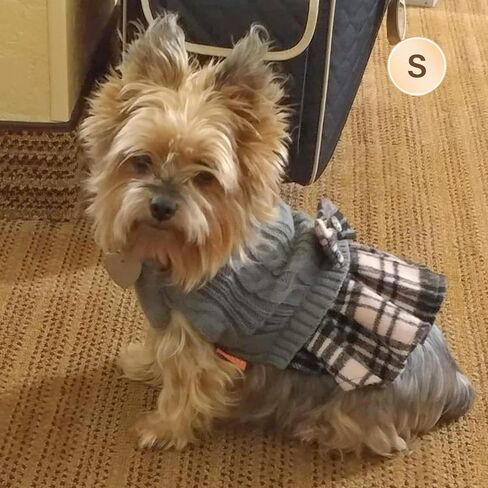 KYEESE Dog Sweater Dress for Medium Large Dogs Turtleneck Thick Knit in Kuwait