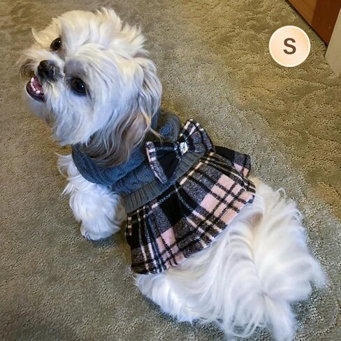 KYEESE Dog Sweater Dress for Medium Large Dogs Turtleneck Thick Knit in Kuwait