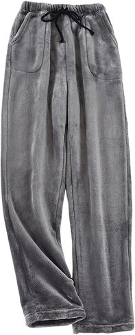 AUPancc Flannel Pajama Pants Women - Fleece Pajama Pants Women with Pockets and Drawstring,Cute Fuzzy Pajama Pants for Winter in Saudi Arabia