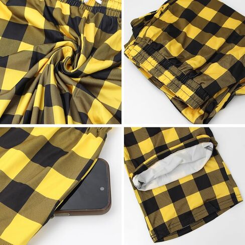 Womens Pajama Pants Comfy Plaid Lounge Pants Casual Stretch Sleepwear Bottoms with Pockets in Saudi Arabia