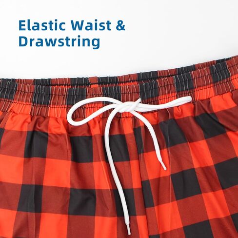 Womens Pajama Pants Comfy Plaid Lounge Pants Casual Stretch Sleepwear Bottoms with Pockets in Saudi Arabia