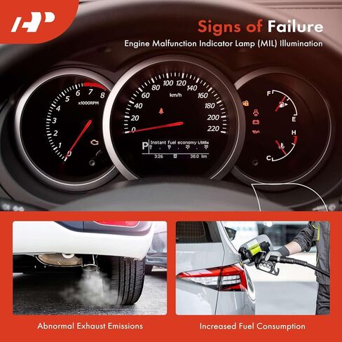 A-Premium Exhaust Gas Temperature Sensor Compatible with Freightliner Cascadia 2009-2010, Coronado 2010 & Sterling Truck A9500 2009-2010 & Western Star 4900FA 2010, 4900SA 2010 in Saudi Arabia