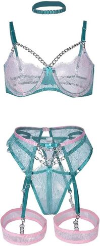 HHX Women Lingerie Sexy Teddy One-Piece Lace Babydoll Fishnet BabyDoll Bodysuit Nightie in Saudi Arabia