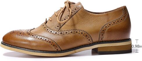Mona flying Womens Vintage Wingtip Oxfords Ladies Lace up Leather Shoes in Kuwait