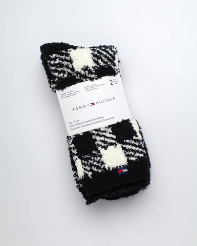 Tommy Hilfiger Women's Socks - Fluffy Fuzzy Crew Socks (2 Pack) in Saudi Arabia