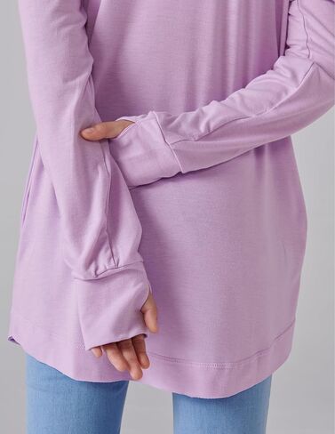 Liberty Pro 2-Pack Girls' Loose Fit Long Sleeve Tunic Tops with Pockets and Thumb Holes, Casual T Shirts for Tween Kids in Saudi Arabia