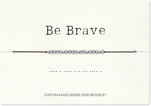 Loved Creations Inspirational Morse Code Bracelets for Women 925 Sterling Silver Beads Jewelry Encouragement Mantra Gifts for Her in Saudi Arabia
