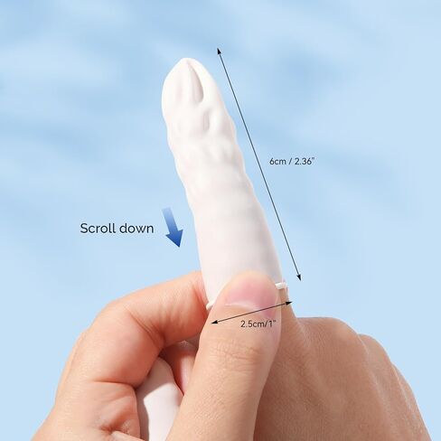 JMU 200PCS Latex Finger Cots Medium, Finger Protectors Disposable, White, Box of 200 in Saudi Arabia