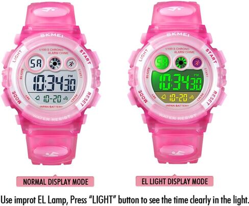 Boys Watch Digital Sports Waterproof Outdoor Kids Watches Alarm Clock 12/24 H Stopwatch Calendar 3-15 Year Old Boys Girls Wristwatch in Kuwait