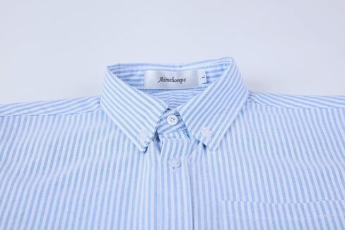 Boys Oxford Button Down Dress Shirt Long Sleeve Casual Collared Uniform in Saudi Arabia
