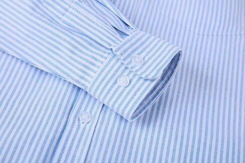 Boys Oxford Button Down Dress Shirt Long Sleeve Casual Collared Uniform in Saudi Arabia