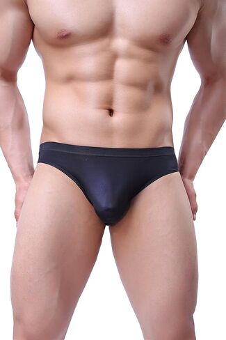 Men's Silky Bikini Underwear Briefs Low Rise Pack in Saudi Arabia