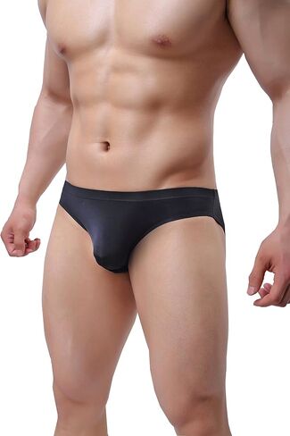 Men's Silky Bikini Underwear Briefs Low Rise Pack in Saudi Arabia