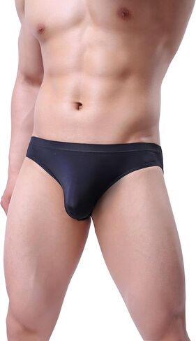 Men's Silky Bikini Underwear Briefs Low Rise Pack in Saudi Arabia