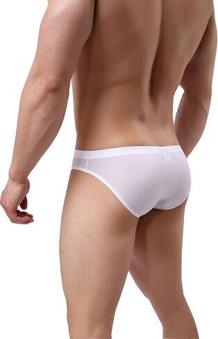 Men's Silky Bikini Underwear Briefs Low Rise Pack in Saudi Arabia