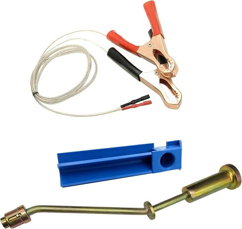 ZKTOOL Fuel Injector Remover Installer Tool Compatible with Jaguar 3.0 and Land Rover 5.0L Petrol Engines - OEM 310-197 | Includes Fuel Injector Flush Cleaner Adapter and Alligator Clip Adapter in Saudi Arabia