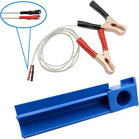 ZKTOOL Fuel Injector Remover Installer Tool Compatible with Jaguar 3.0 and Land Rover 5.0L Petrol Engines - OEM 310-197 | Includes Fuel Injector Flush Cleaner Adapter and Alligator Clip Adapter in Saudi Arabia