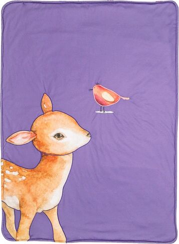 GooseWaddle, Applique Baby Blanket, Super Soft and Snuggly Polyester Blankie, Unique Reversible Designs, Machine Washable, 30"x40" (Parsnip Bunny - Carrot) in Saudi Arabia