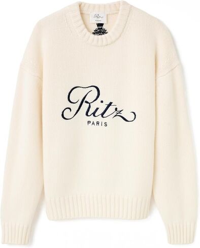 FRAME Ritz سترة كشمير للجنسين، كريمي، أوف وايت، جرافيك، L in Kuwait