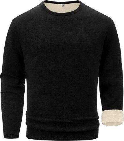 Sailwind Mens Wool Base Layer Long Sleeve Undershirts Crewneck Thermal Shirt in Kuwait