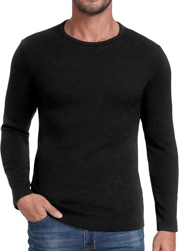 Sailwind Mens Wool Base Layer Long Sleeve Undershirts Crewneck Thermal Shirt in Kuwait