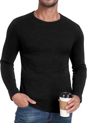Sailwind Mens Wool Base Layer Long Sleeve Undershirts Crewneck Thermal Shirt in Kuwait