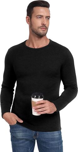 Sailwind Mens Wool Base Layer Long Sleeve Undershirts Crewneck Thermal Shirt in Kuwait