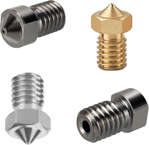 15PCS Hardened Nozzles Kit for Anycubic Kobra, 3D Printer 7PCS 0.4mm Nozzles and 2PCS 0.2mm, 0.6mm, 0.8mm, 1.0mm Wear Resistance Nozzles Kit for Anycubic Mega, Mega X, Chrion, Kobra Neo in Kuwait