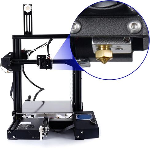 15PCS Hardened Nozzles Kit for Anycubic Kobra, 3D Printer 7PCS 0.4mm Nozzles and 2PCS 0.2mm, 0.6mm, 0.8mm, 1.0mm Wear Resistance Nozzles Kit for Anycubic Mega, Mega X, Chrion, Kobra Neo in Kuwait