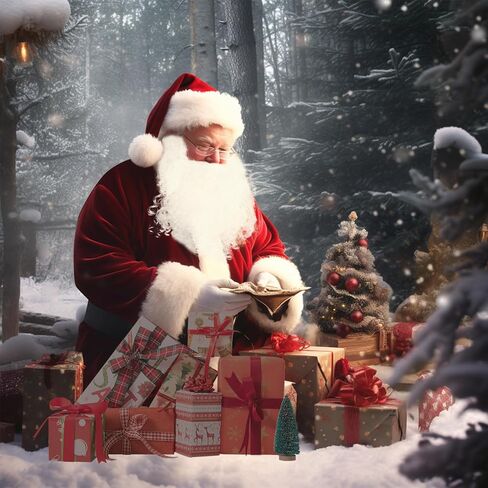 UDYR Santa Claus Costume Suit for Adult Men Deluxe Flannel Santa Outfit 9PCS in Saudi Arabia