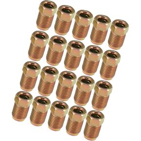 ACROPIX 20pcs M10x1.0 Threads Brake Line Nut Fittings for 3/16" Steel Brake Line Tubing for Car Car Parts