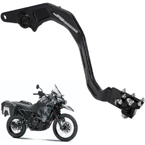 JFG RACING Motorcycle Folding Rear Brake Pedal Foot Lever CNC For KLR 650 KLR650 2020-2023 ADV Black in Kuwait
