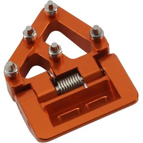 Motorcycle Folding Rear Brake Pedal Step Tip Plate,Dirt Bike CNC Rear Brake Pedal Plate For 125-501 TE/TE i/FE/TX/FX/TC/FC GasGasEX/EC/MC 125-500XC/XCF/XCW/SX/SXF/EXC/EXCF/TPi/6D 17-22(Orange)