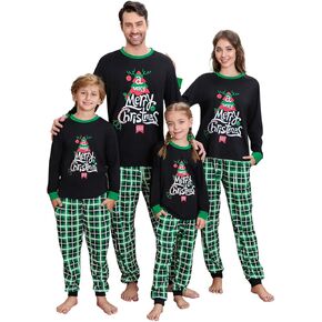 VS&LLWQ Christmas Pjs Family Set Matching Family Pajamas Christmas Family Pajamas Matching Sets Holiday Jammies Sleepwear