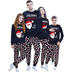 Tphon Christmas Family Pajamas Sets Matching for Christmas Party for Men Women Kids Santa PJS Sleepwear