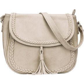 KKXIU Casual Flap Saddle Crossbody Bags for Women Purses and Handbags with Tassel in Kuwait