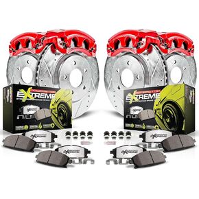 Power Stop KC2314A-26 Front & Rear Z26 Street Warrior Brake Kit Toyota For Toyota Celica 2003-2005 [Model Specific]