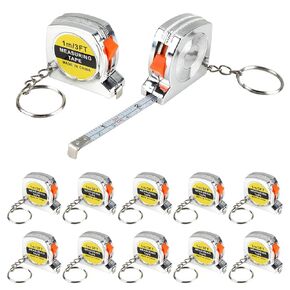 30 Pcs 3ft Small Tape Measure Keychain, Portable and Retractable Mini Tape Measure with Slide Lock Mechanism for Daily Use Gadgets or Kids Construction Party Favors Gifting Prize Bag Fillers