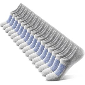 IDEGG No Show Socks Men Low Cut Ankle Short Socks for Men Casual Athletic Socks with Non Slip Grip